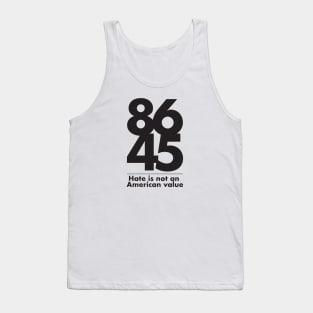 8645 - Hate is not a family value - dark print Tank Top